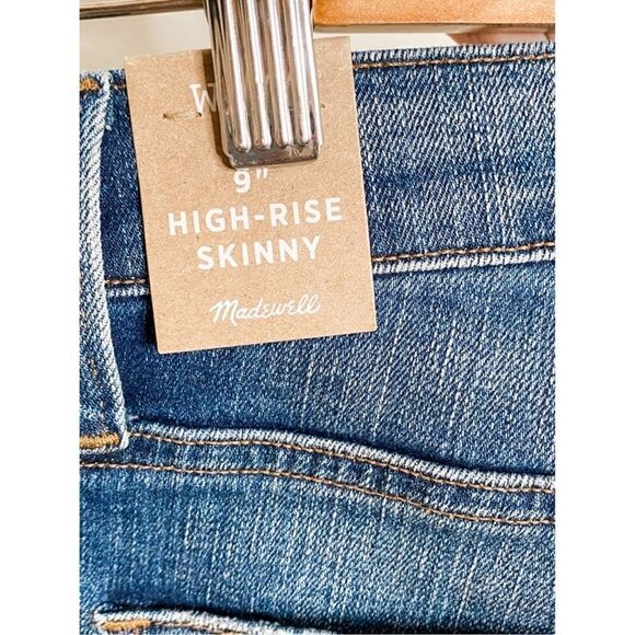 Madewell 9-Inch High-Rise Skinny Ripped & Repaired
Jeans - Japanese Denim Sz 28 - Picture 7 of 11